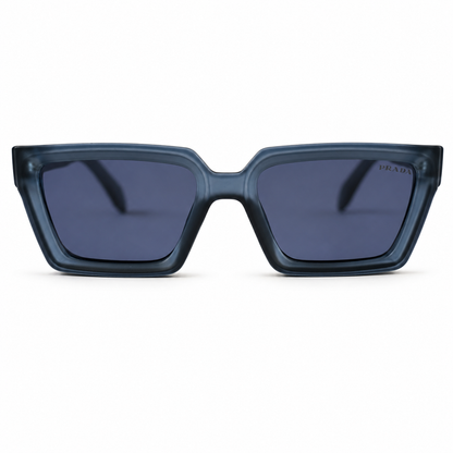 Urban Ziyaar Midnight Premium Square Smoke Sunglasses