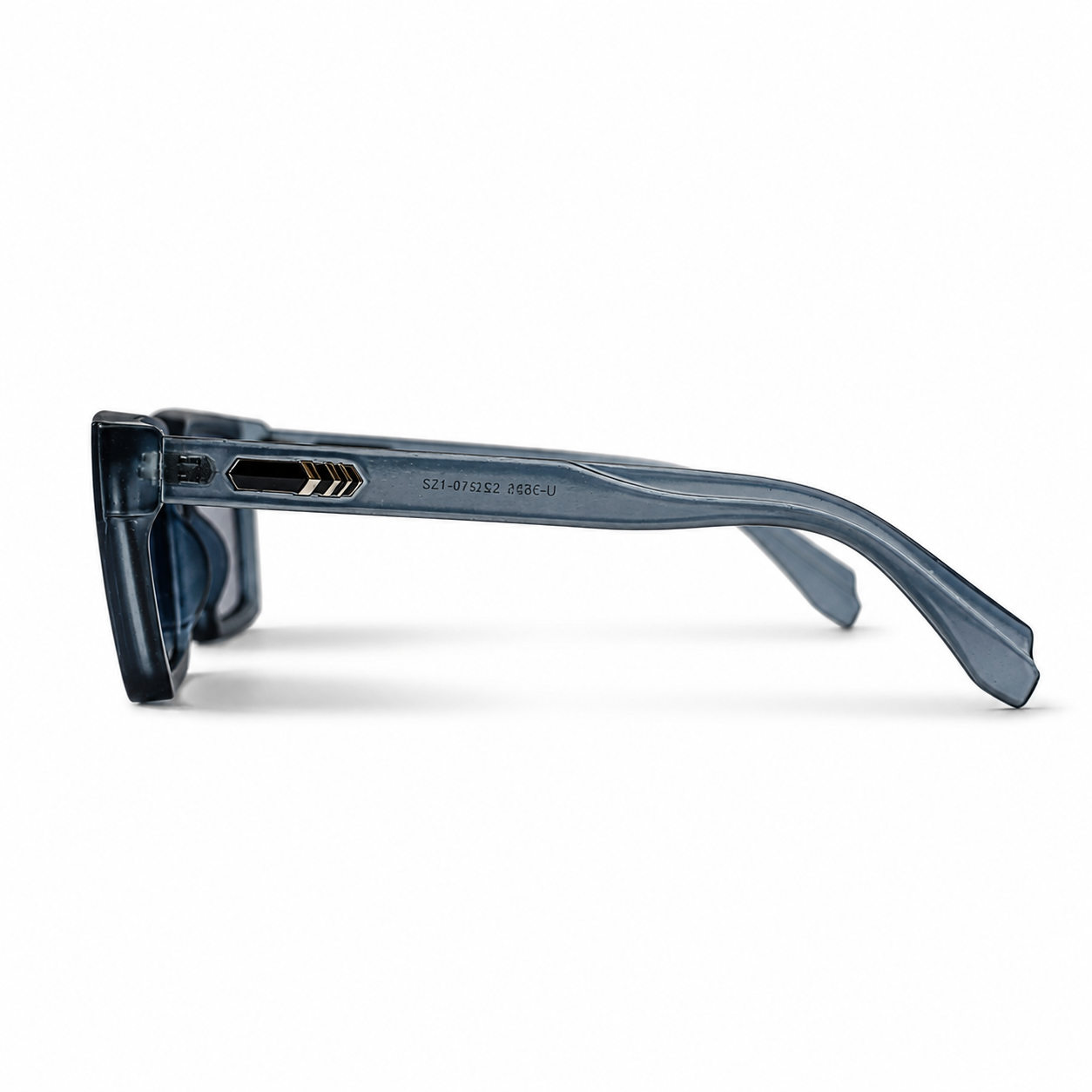 Urban Ziyaar Midnight Premium Square Smoke Sunglasses