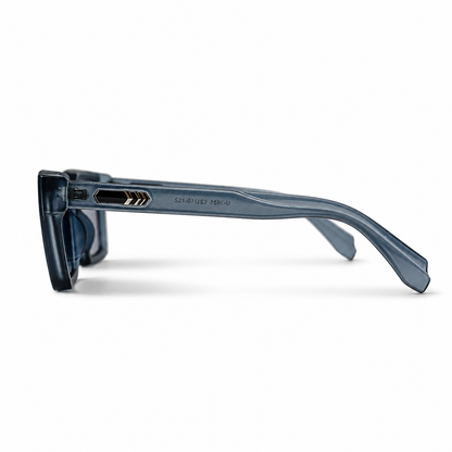 Urban Ziyaar Midnight Premium Square Smoke Sunglasses
