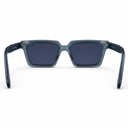 Urban Ziyaar Midnight Premium Square Smoke Sunglasses