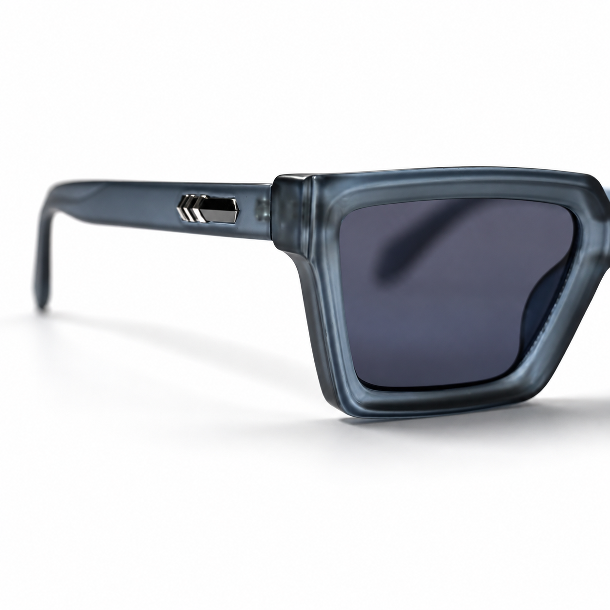 Urban Ziyaar Midnight Premium Square Smoke Sunglasses