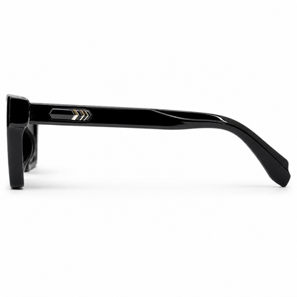 Urban Ziyaar Nivaro Premium Black Square Sunglasses