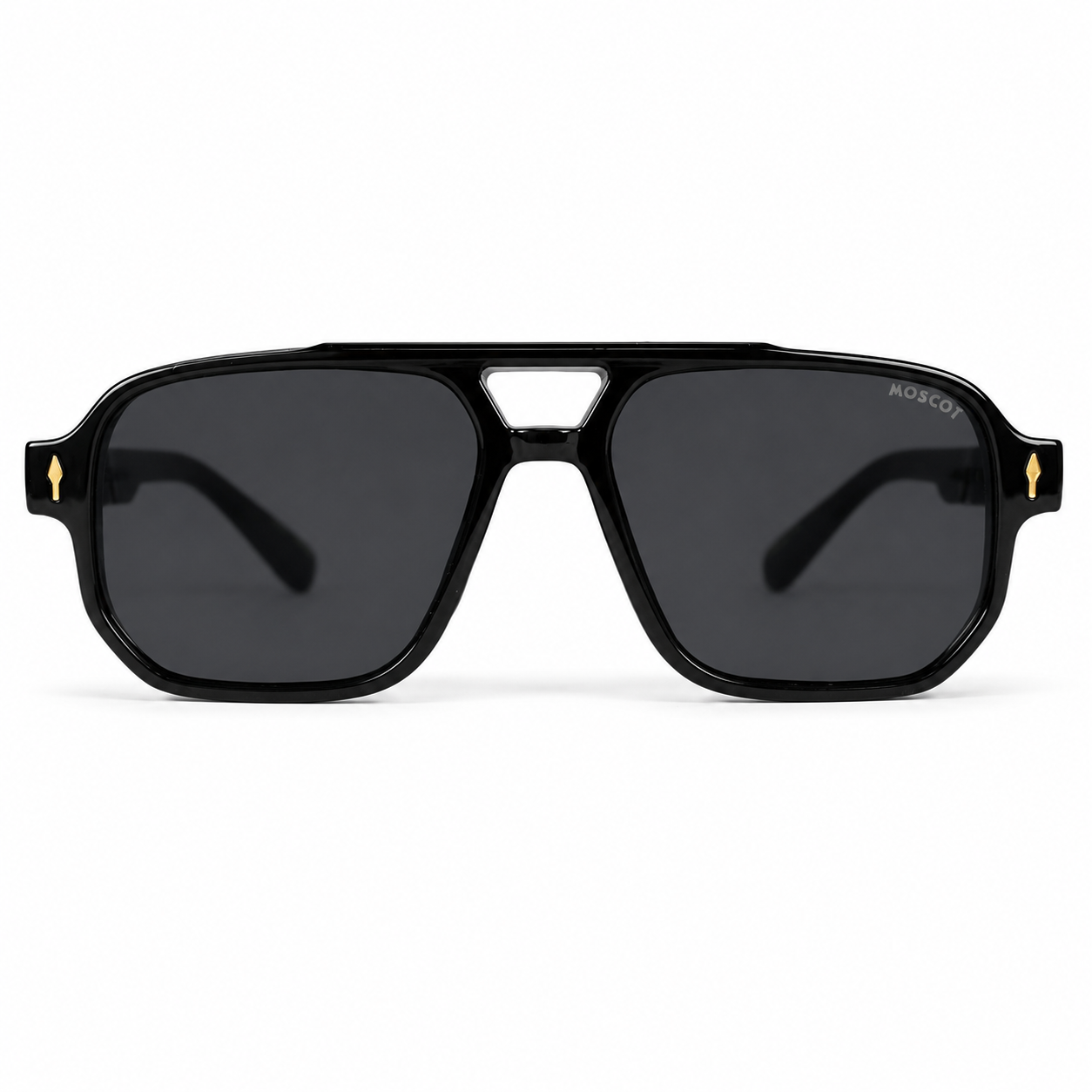 Urban Ziyaar Aero Premium Black Aviator Square Sunglasses