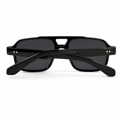 Urban Ziyaar Aero Premium Black Aviator Square Sunglasses
