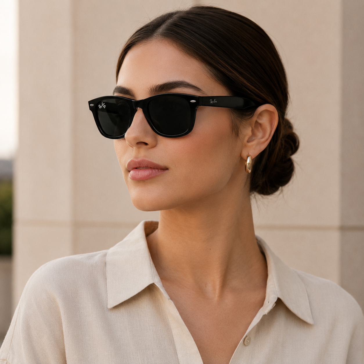 Urban Ziyaar Legacy Premium Black Wayfarer Sunglasses