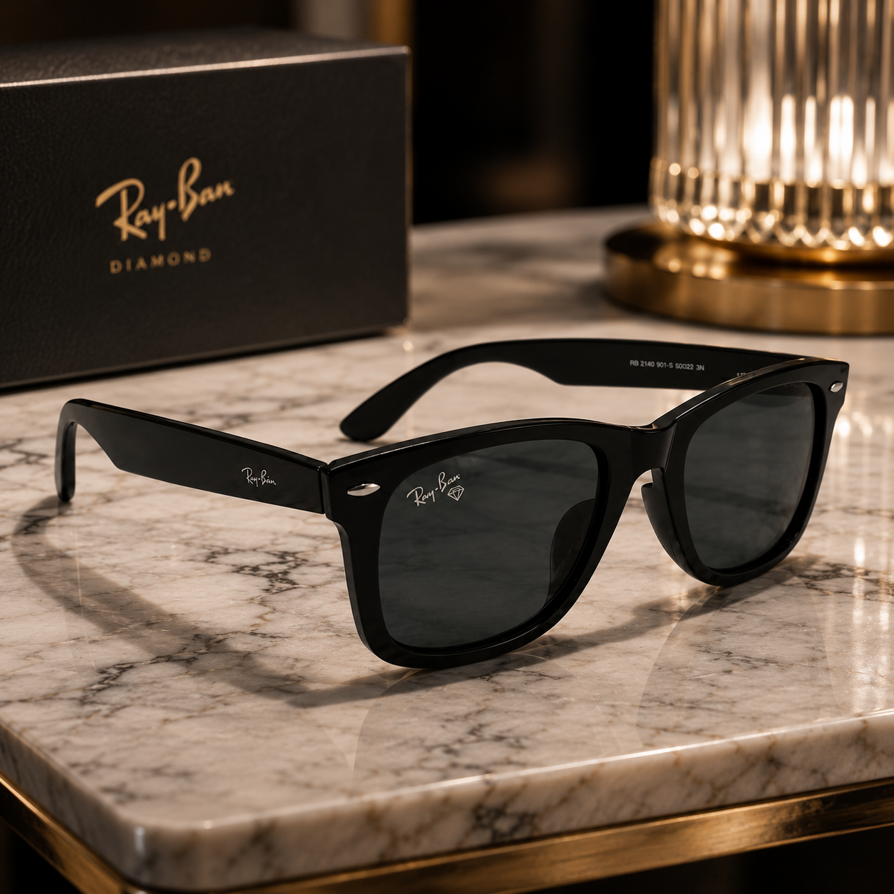 Urban Ziyaar Legacy Premium Black Wayfarer Sunglasses