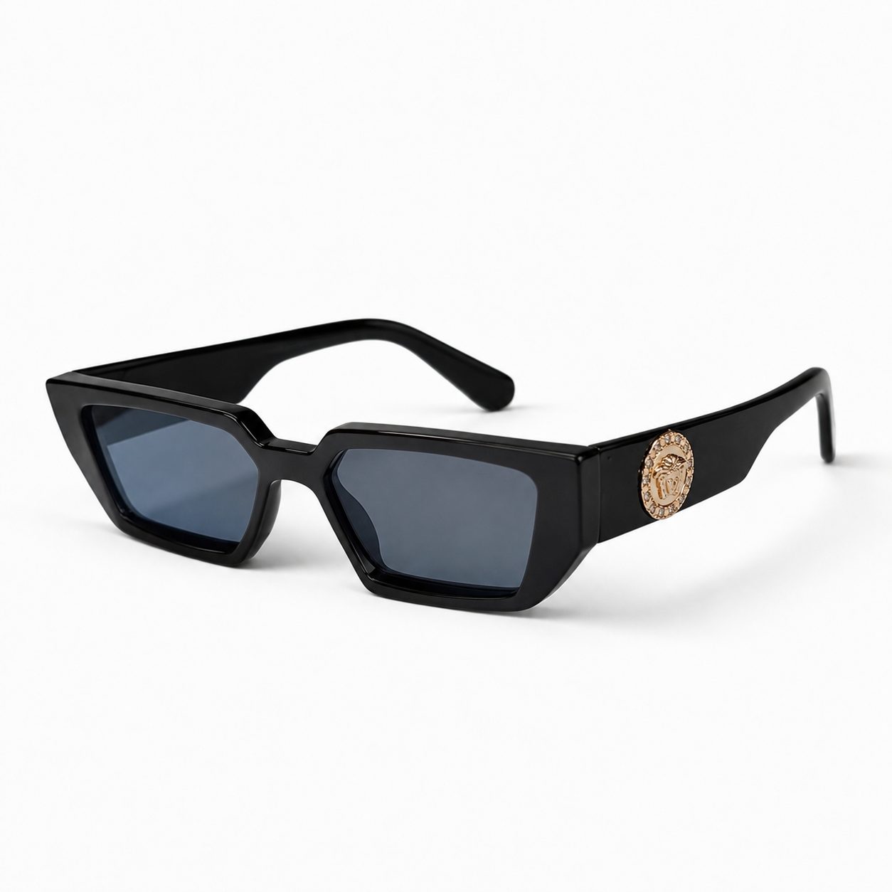 Urban Ziyaar Nova Premium Geometric Black Sunglasses