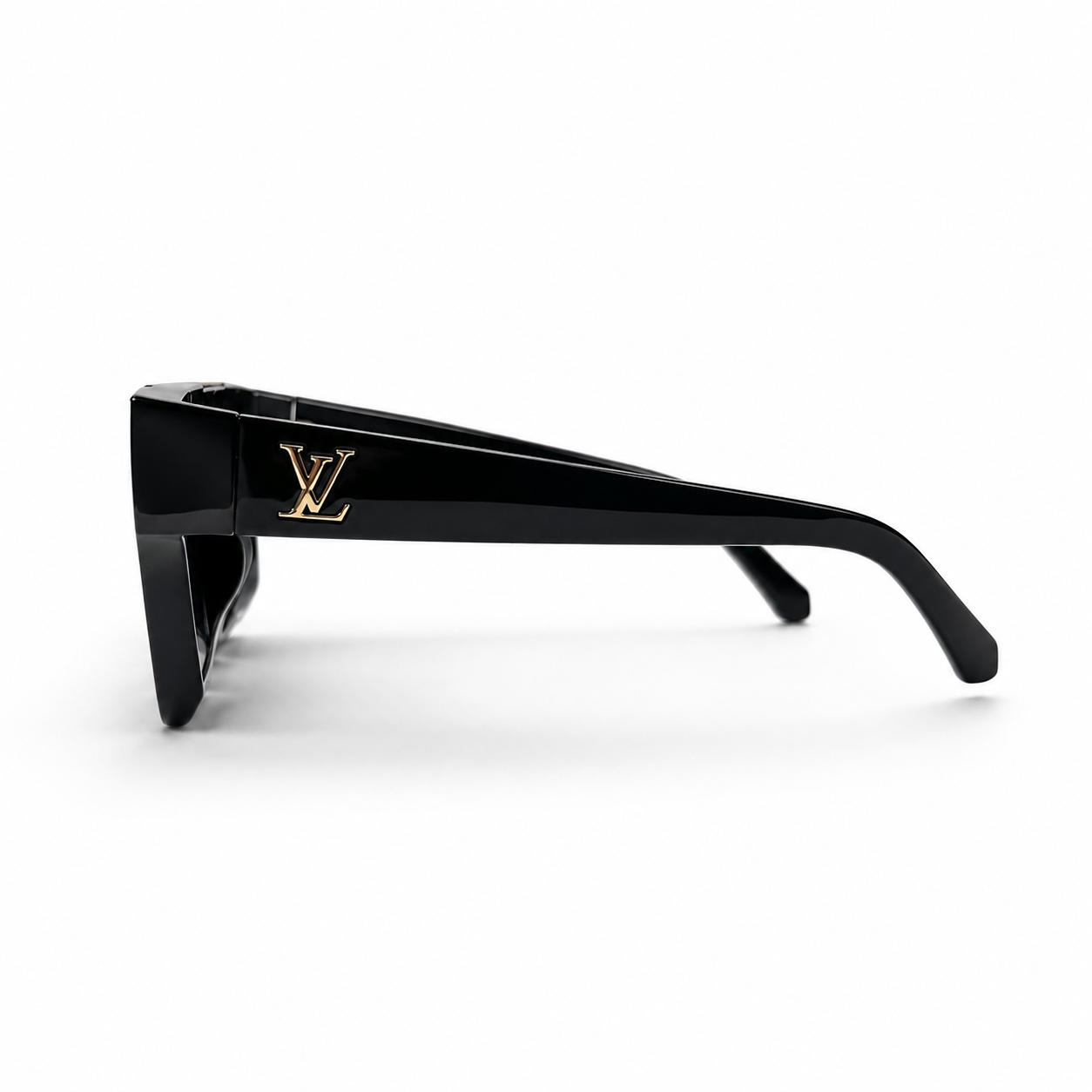 Louis Vuitton 1.1 Evidence Z1502W Black Square Gold Bridge Sunglasses