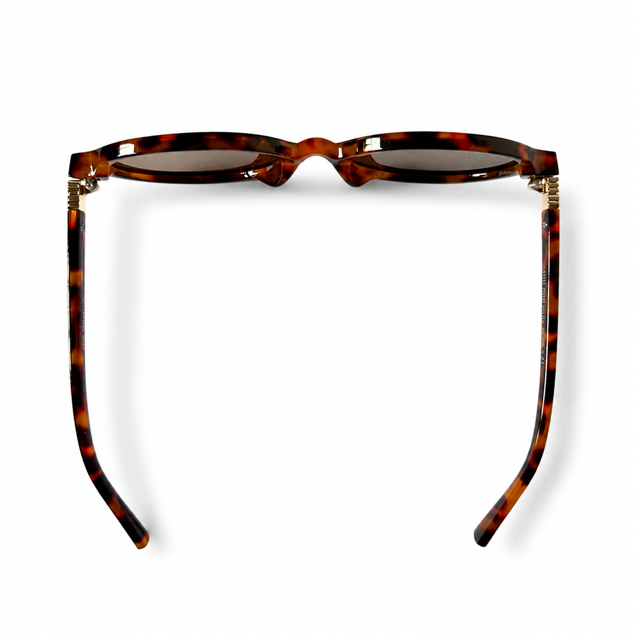 Miu Miu Regard MU04ZS 19P2Z1 Tortoiseshell Oval Sunglasses