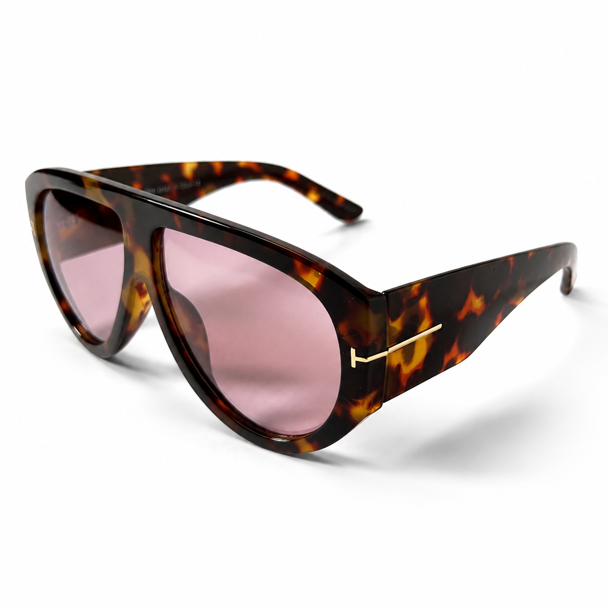Tom Ford BRONSON TF1044 Dark Havana Burgundy Lens Sunglasses
