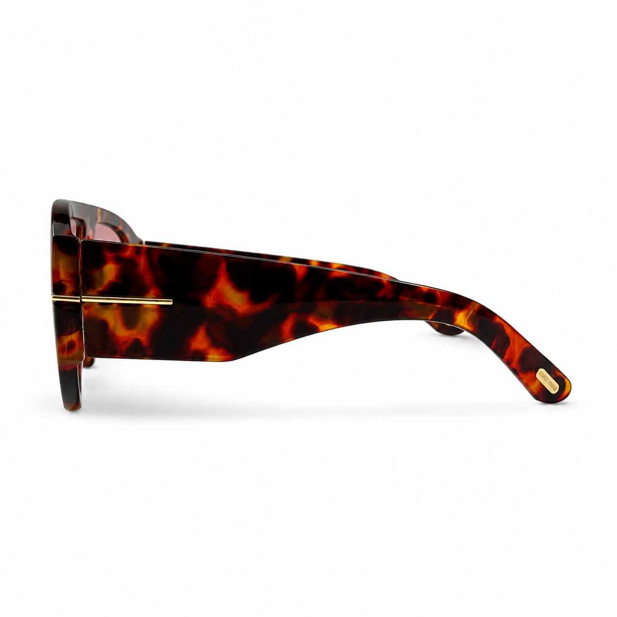 Tom Ford BRONSON TF1044 Dark Havana Burgundy Lens Sunglasses