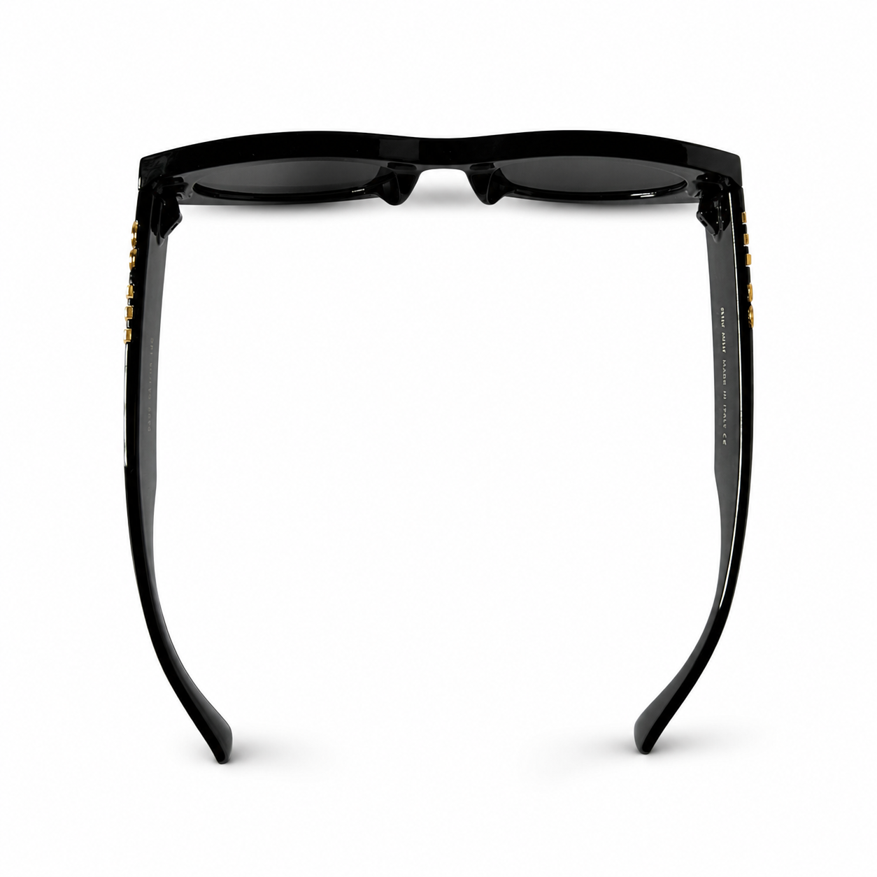 Miu Miu SMU11W1AB5S0 Glimpse Black Oval Logo Sunglasses