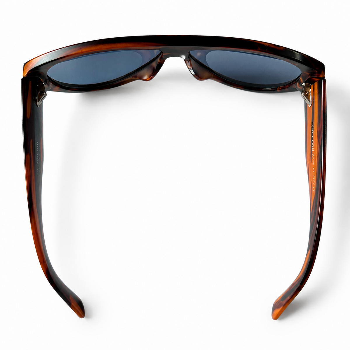 Tom Ford Bronson TF1044 01E Tortoiseshell Blue Lens Aviator Sunglasses