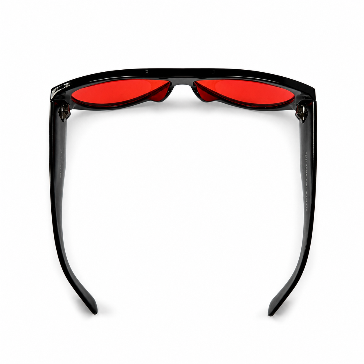 Tom Ford Bronson TF1044 01E Black Red Lens Aviator Sunglasses