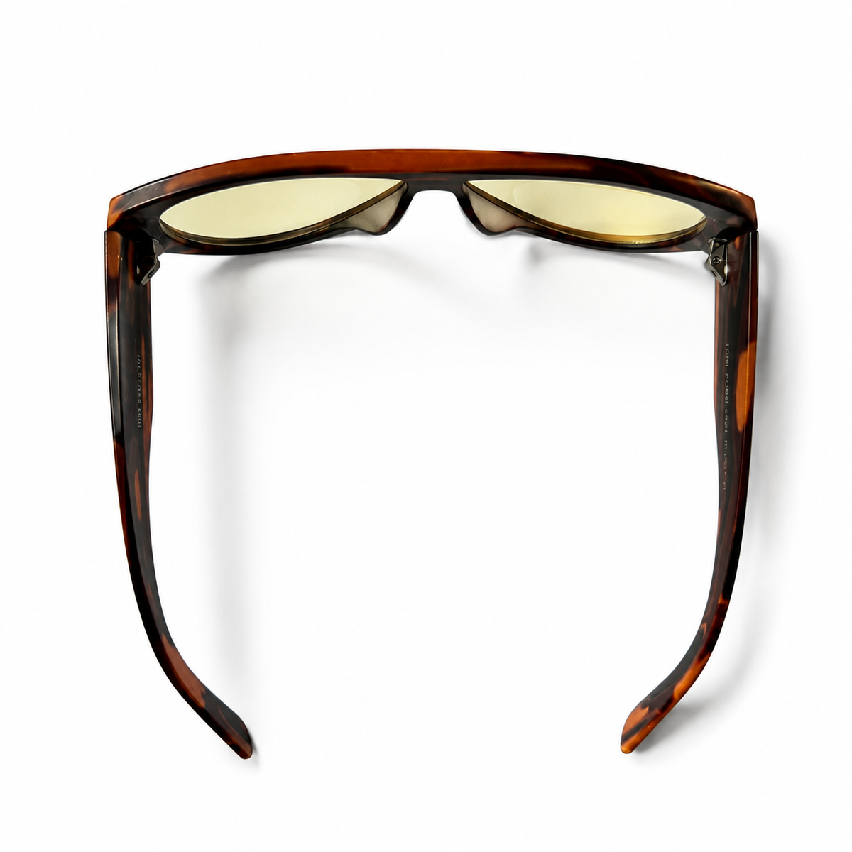 Tom Ford Bronson TF1044 01E Tortoiseshell Yellow Lens Aviator Sunglasses