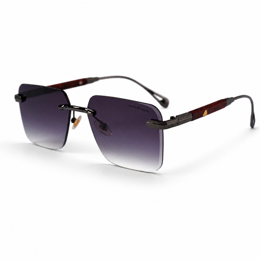Urban Ziyaar Eclipse Luxe Rimless Square Sunglasses