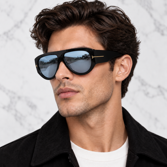 Tom Ford Bronson TF1044 Light Blue Lens Sunglasses