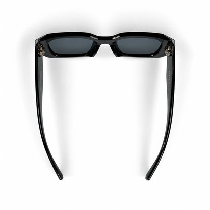 Prada Symbole PR 17WS (SPR17W) Black Geometric Acetate Sunglasses
