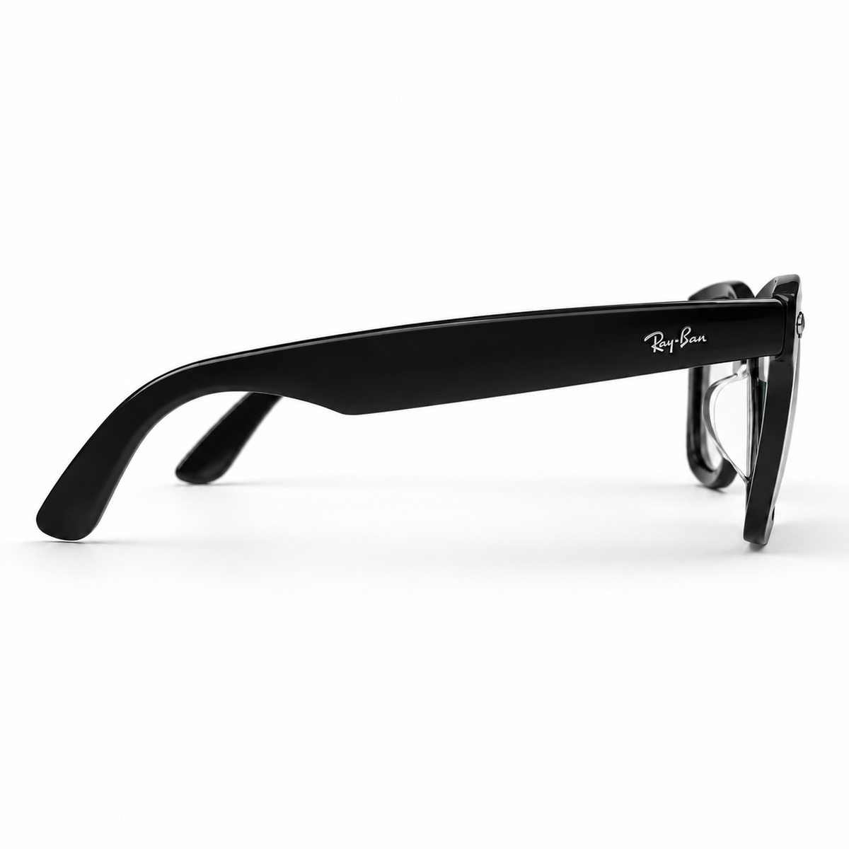 Ray-Ban RB2140 Black Square Optical Eyeglasses with Clear Lenses