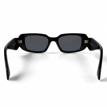 Prada Symbole PR 17WS (SPR17W) Black Geometric Acetate Sunglasses