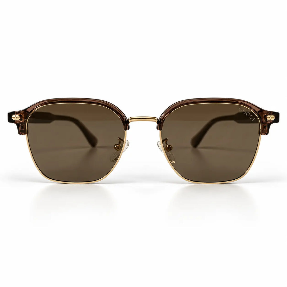 Gucci Brown & Gold Polarized Sunglasses – Lightweight Adjustable TR Frame