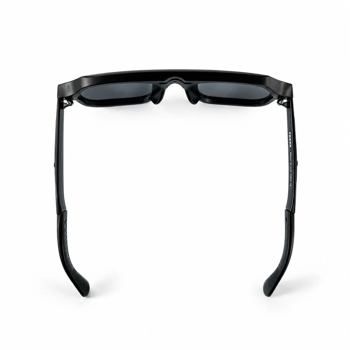 Black Square Aviator Sunglasses J0080 with Dark Grey Lenses