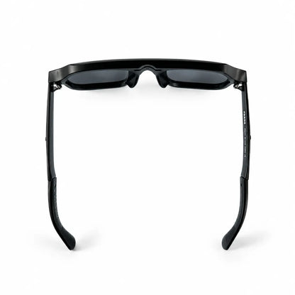 Black Square Aviator Sunglasses J0080 with Dark Grey Lenses