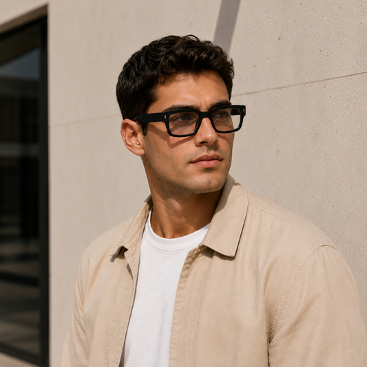 Urban Ziyaar Noir Square Optical Frame | Premium Unisex Eyewear