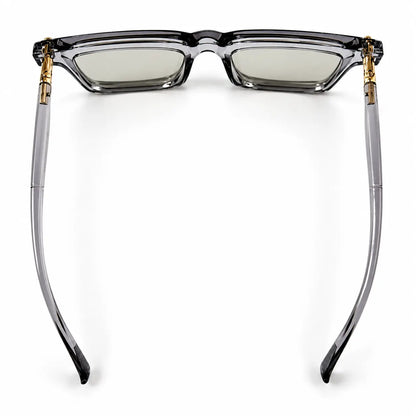 Kuboraum Transparent Grey Photochromic Glasses – UV Light-Adaptive Lenses