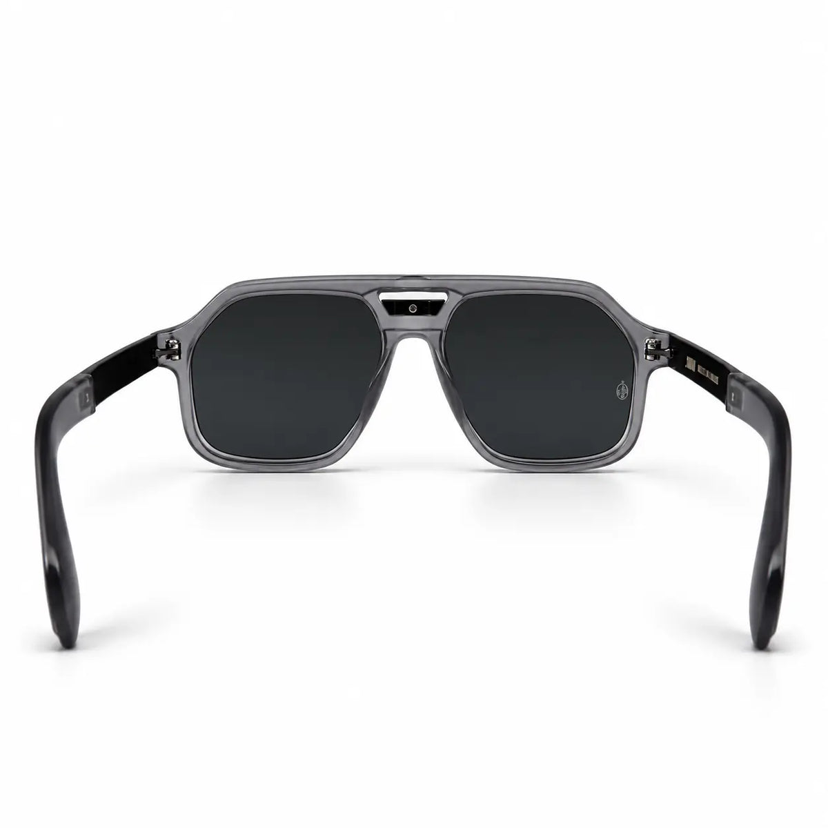 Jacques Marie Mage Smoky Gray Geometric Aviator Sunglasses