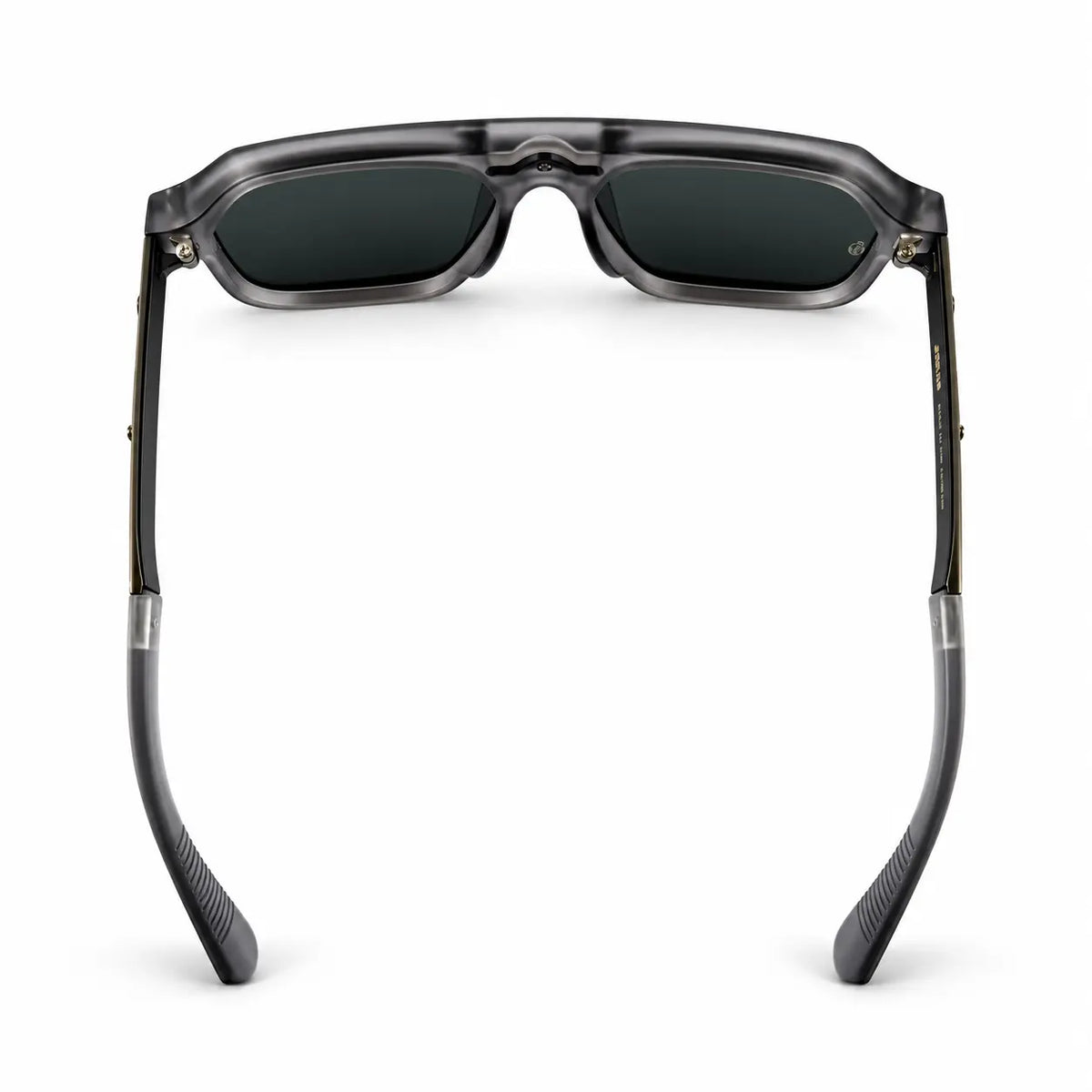Jacques Marie Mage Smoky Gray Geometric Aviator Sunglasses