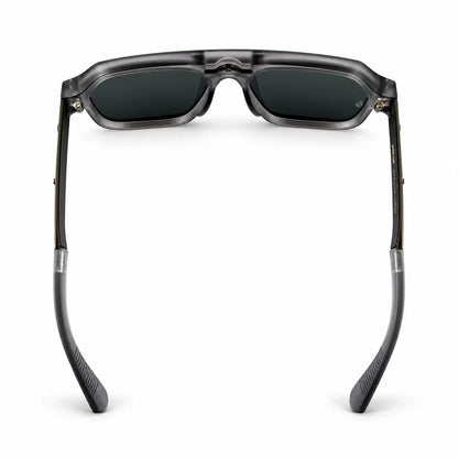 Jacques Marie Mage Smoky Gray Geometric Aviator Sunglasses